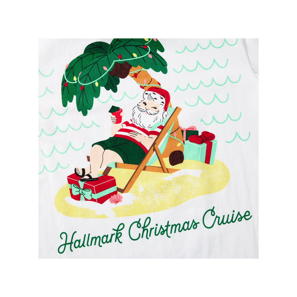 Hallmark Christmas Cruise 2026 Beach Santa Unisex T-Shirt