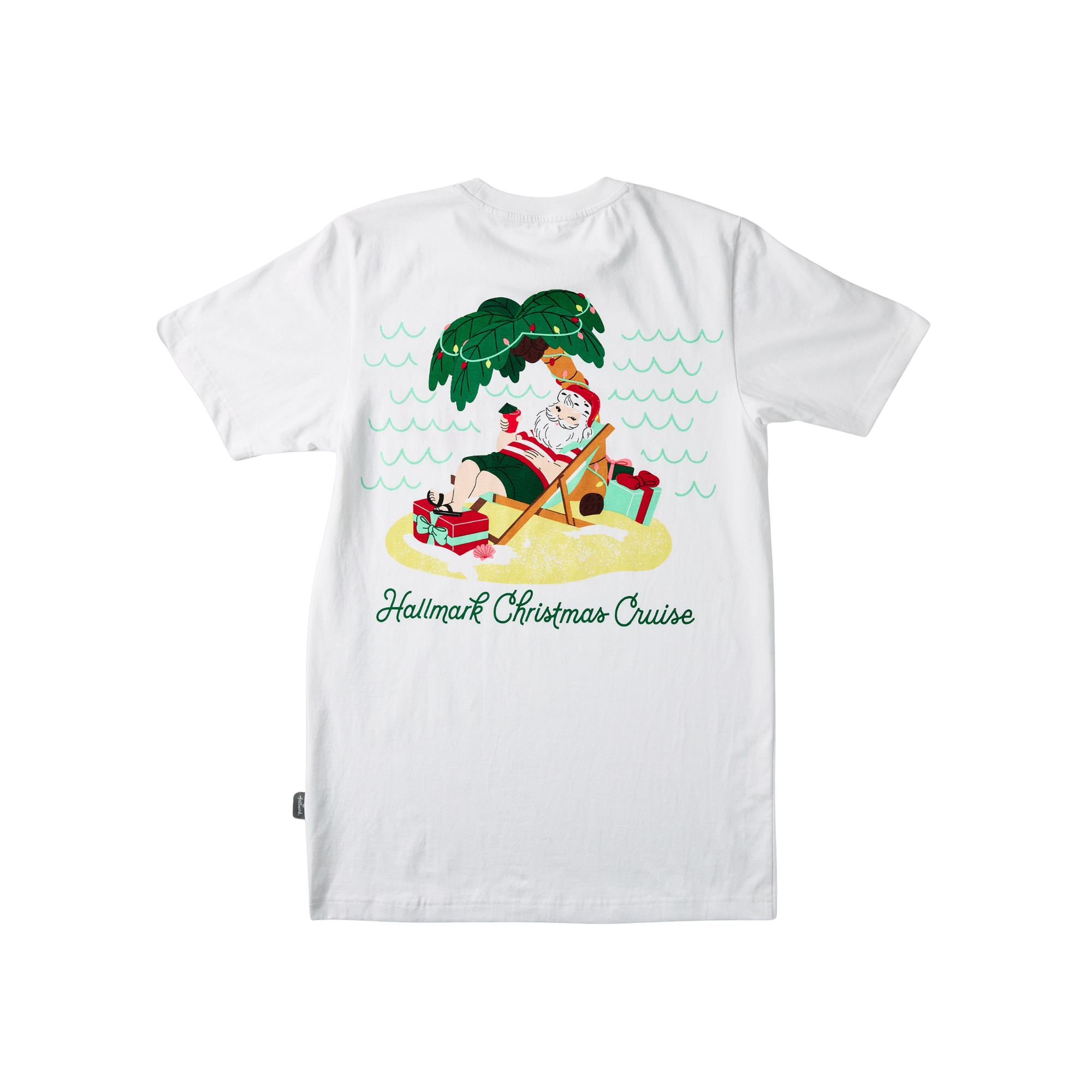 Hallmark Christmas Cruise 2026 Beach Santa Unisex T-Shirt